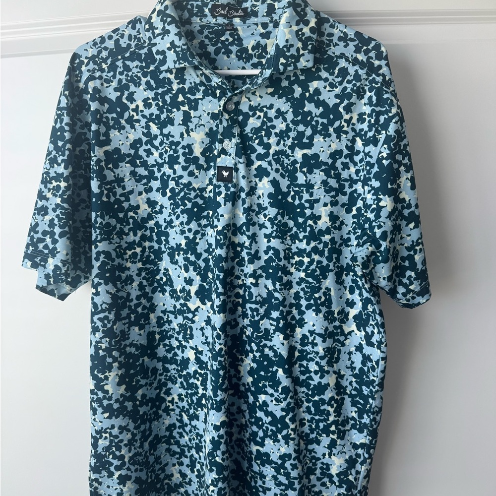 Bad Birdie Floral Printed Polo Shirt